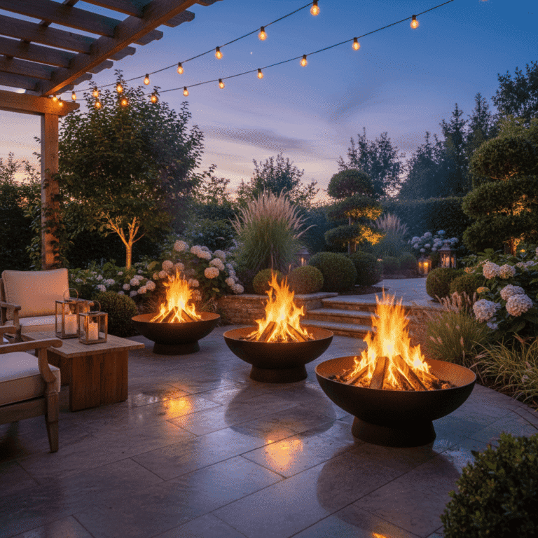 Fire Bowls Elevate Garden Atmosphere